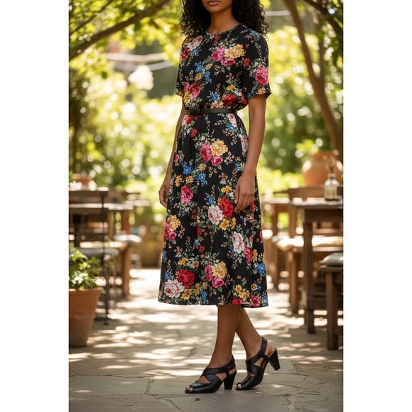 Clarks Black Leather Crisscross Peep Toe Slingback Heels Women Size 8 - Picture 8 of 8